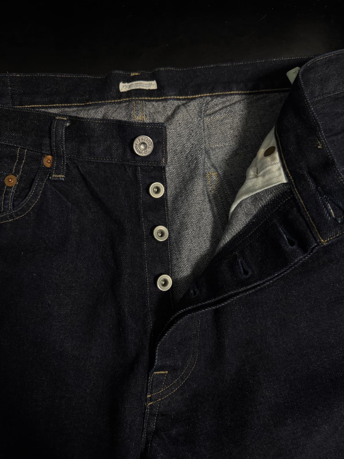 피그벨 메이커스 pm302 클래식 레귤러핏 인디고 데님 상품이미지3