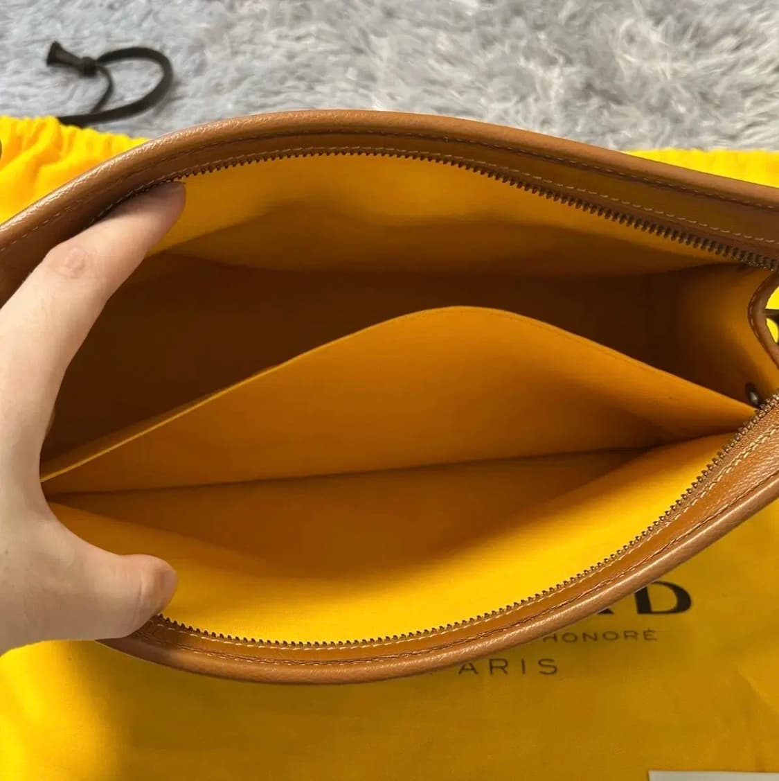 [GM] 고야드 마카쥬 쥬방스 클러치 블랙탄 상품이미지5