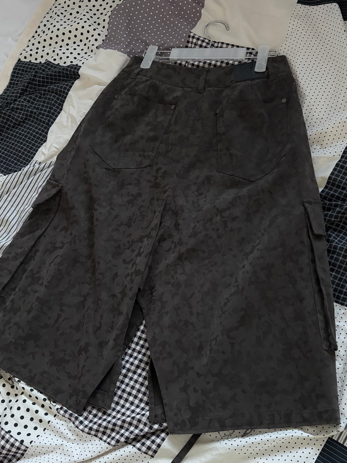 트리밍버드 카모 버뮤다 카고 스커트 카키 상품이미지3