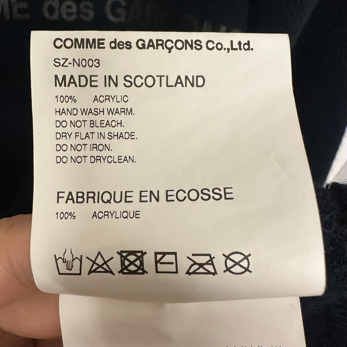 CDG 스쿨 스웨터 ‘네이비’ 상품이미지7