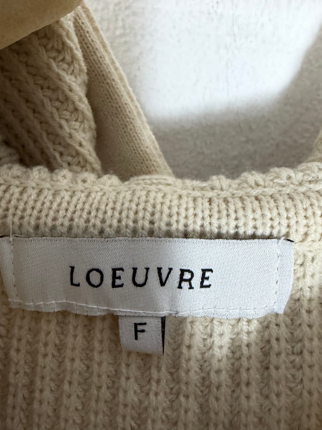 루에브르 루에브르니트 후드니트 니트집업 상품이미지3