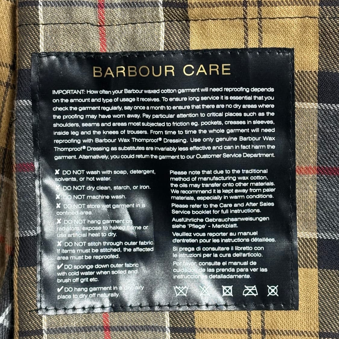 32 새상품 바버 인터내셔널 벨트 왁스 자켓 상품이미지5