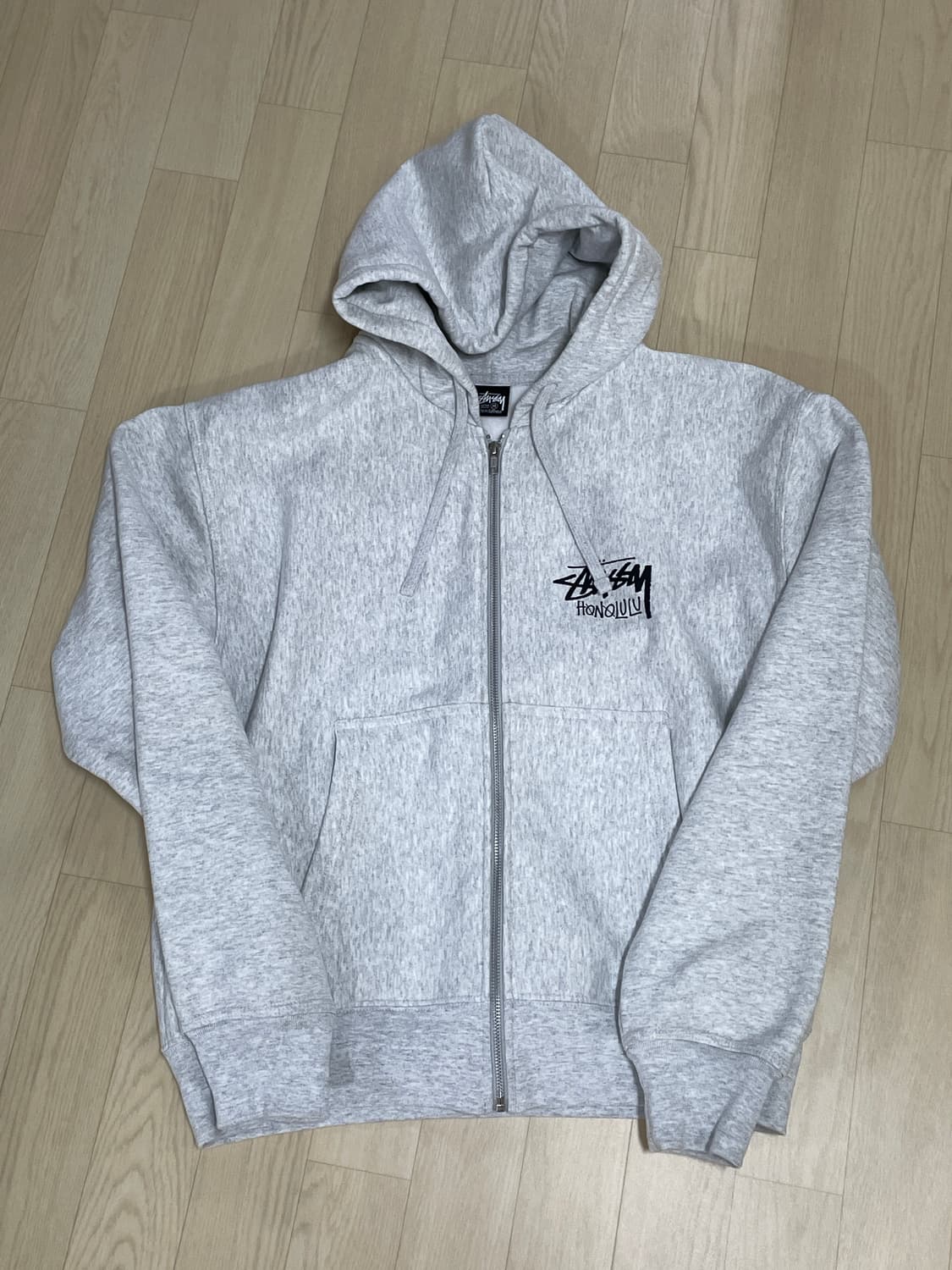스투시 하와이 호놀롤루 후드집업 그레이 m 상품이미지1
