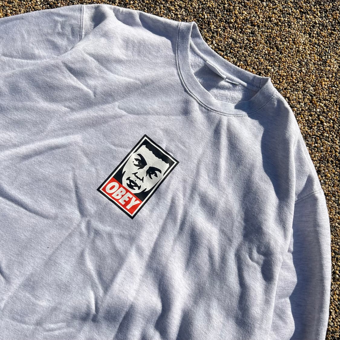 오베이(OBEY) 그레이 맨투맨 상품이미지2