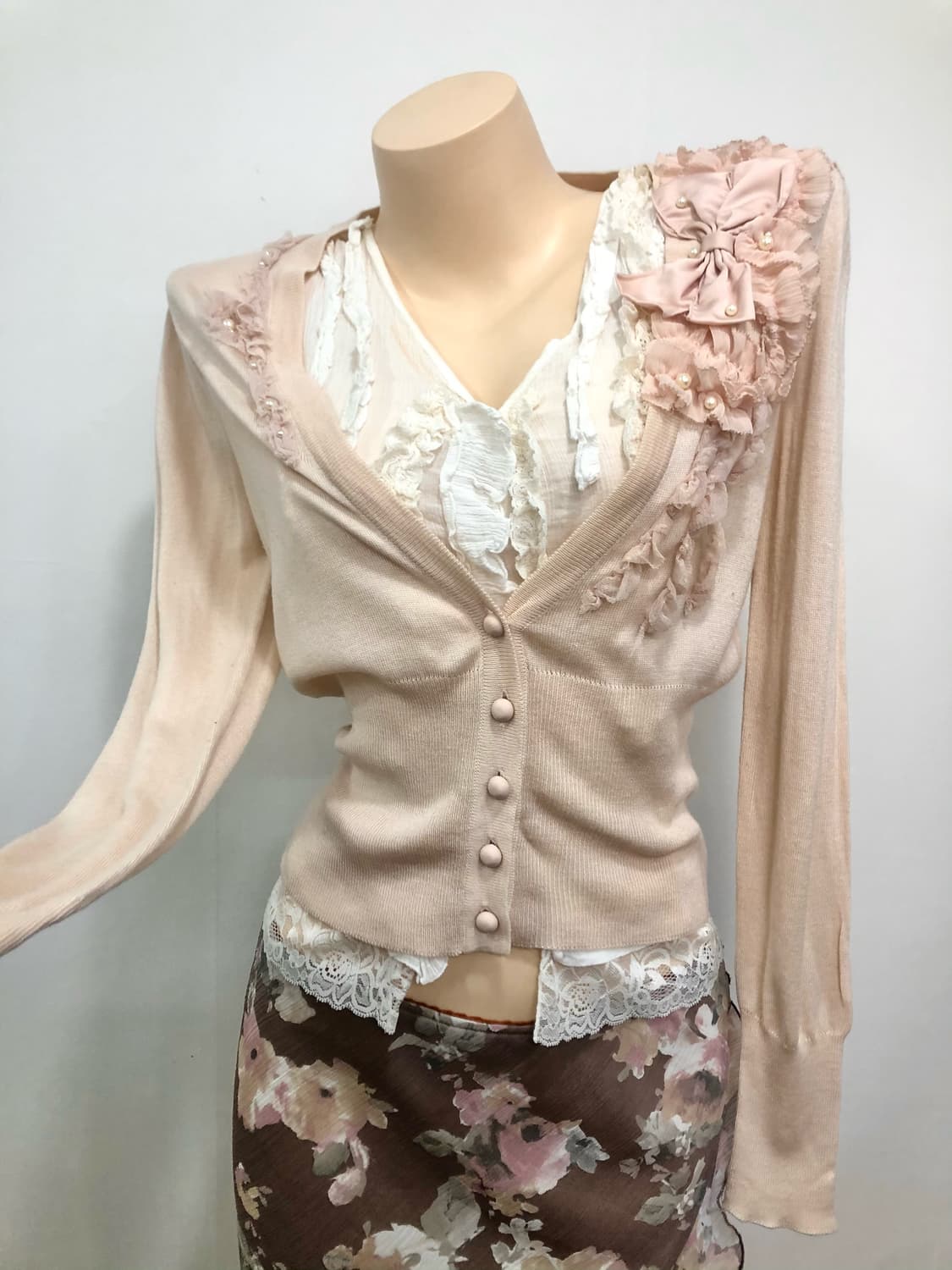 pink floral fairy coordi set 상품이미지4