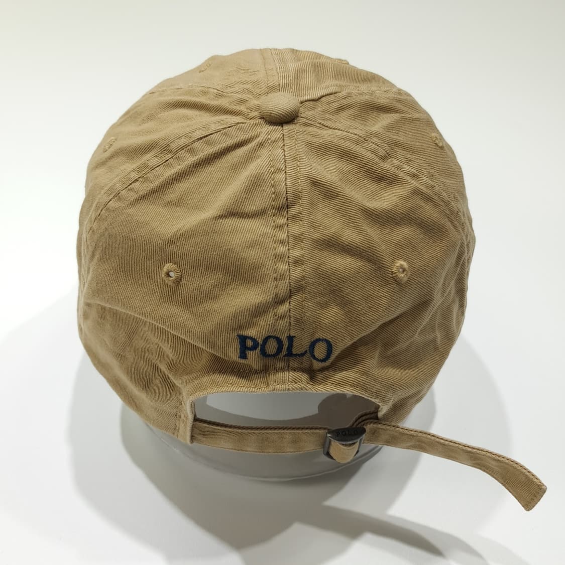 CL459 폴로 코튼 포니자수 베이지 볼캡 모자 상품이미지5