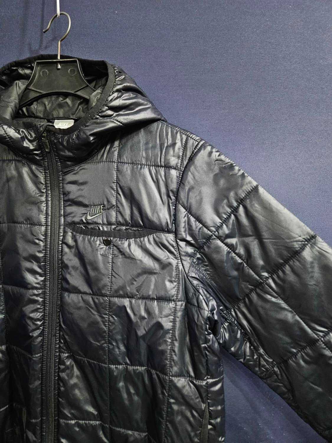 나이키 다크네이비 남성 100 경량 후드집업 자켓  상품이미지4