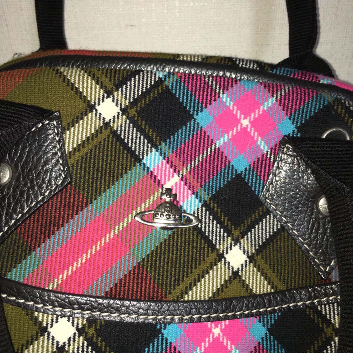 viviennewestwood 체크 토트백 상품이미지6
