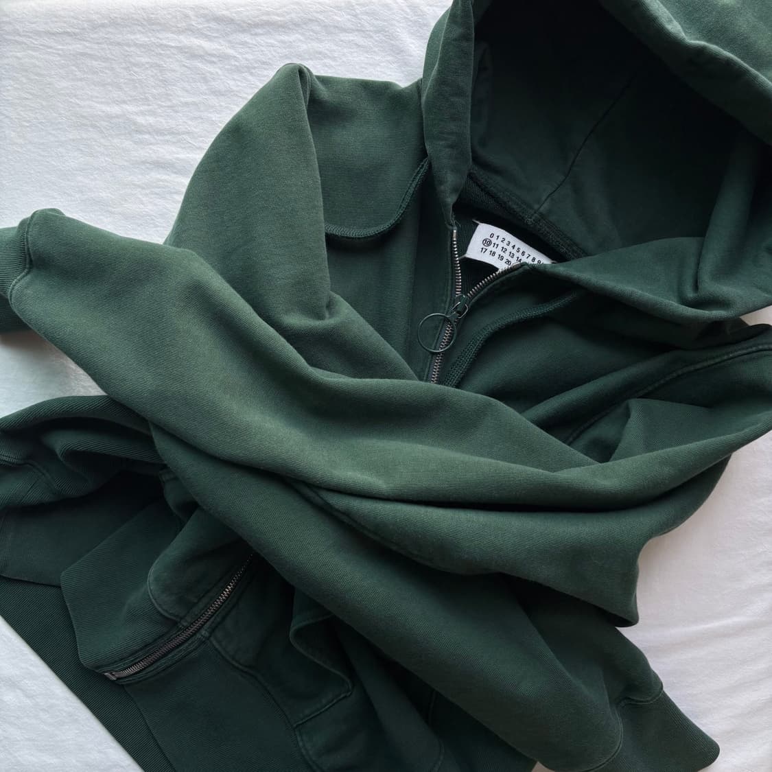 [46] 마르지엘라 후드 집업 그린 상품이미지1