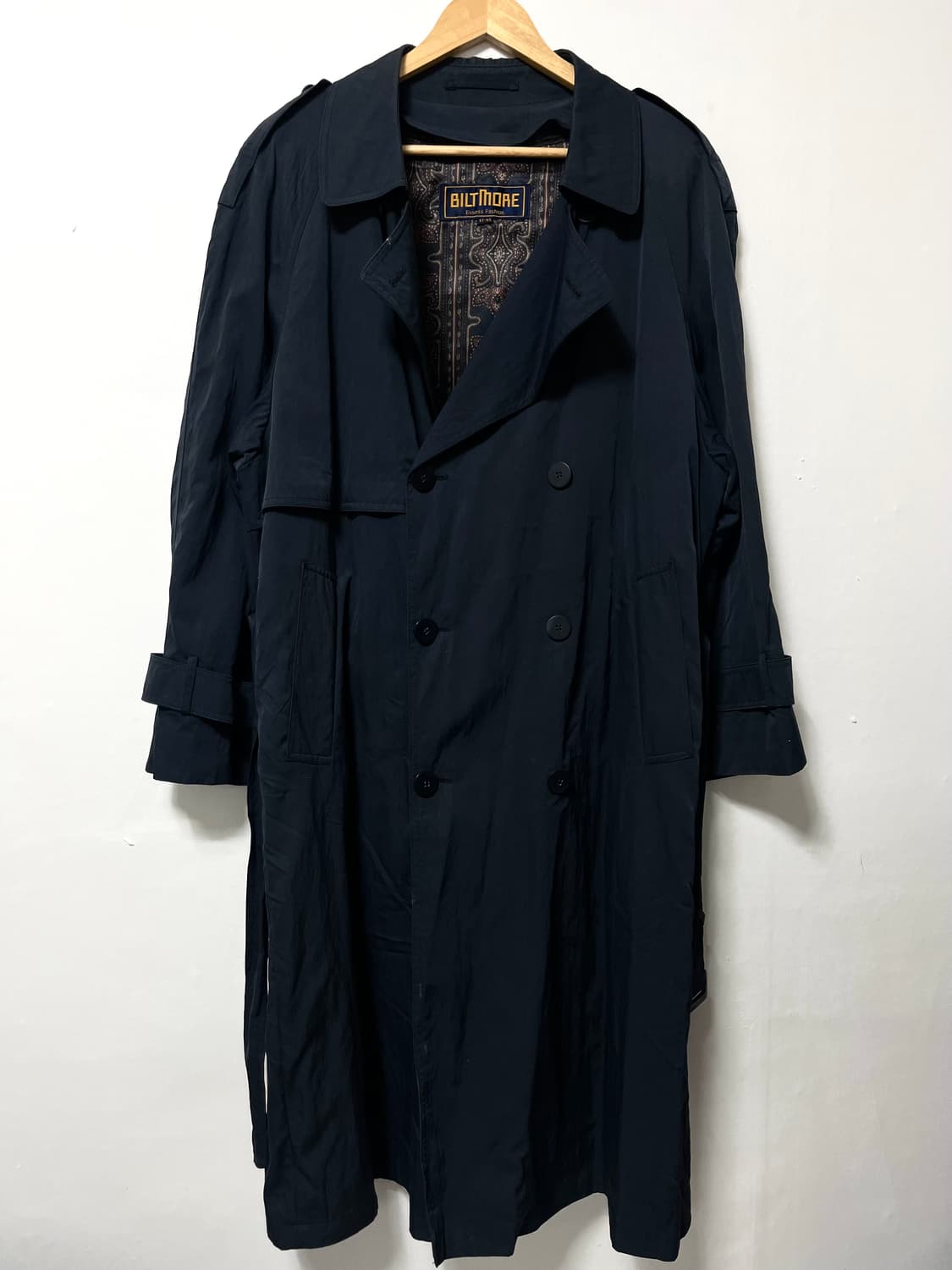 100-105 빌트모어 루즈핏 롱 트렌치코트 정품 상품이미지1