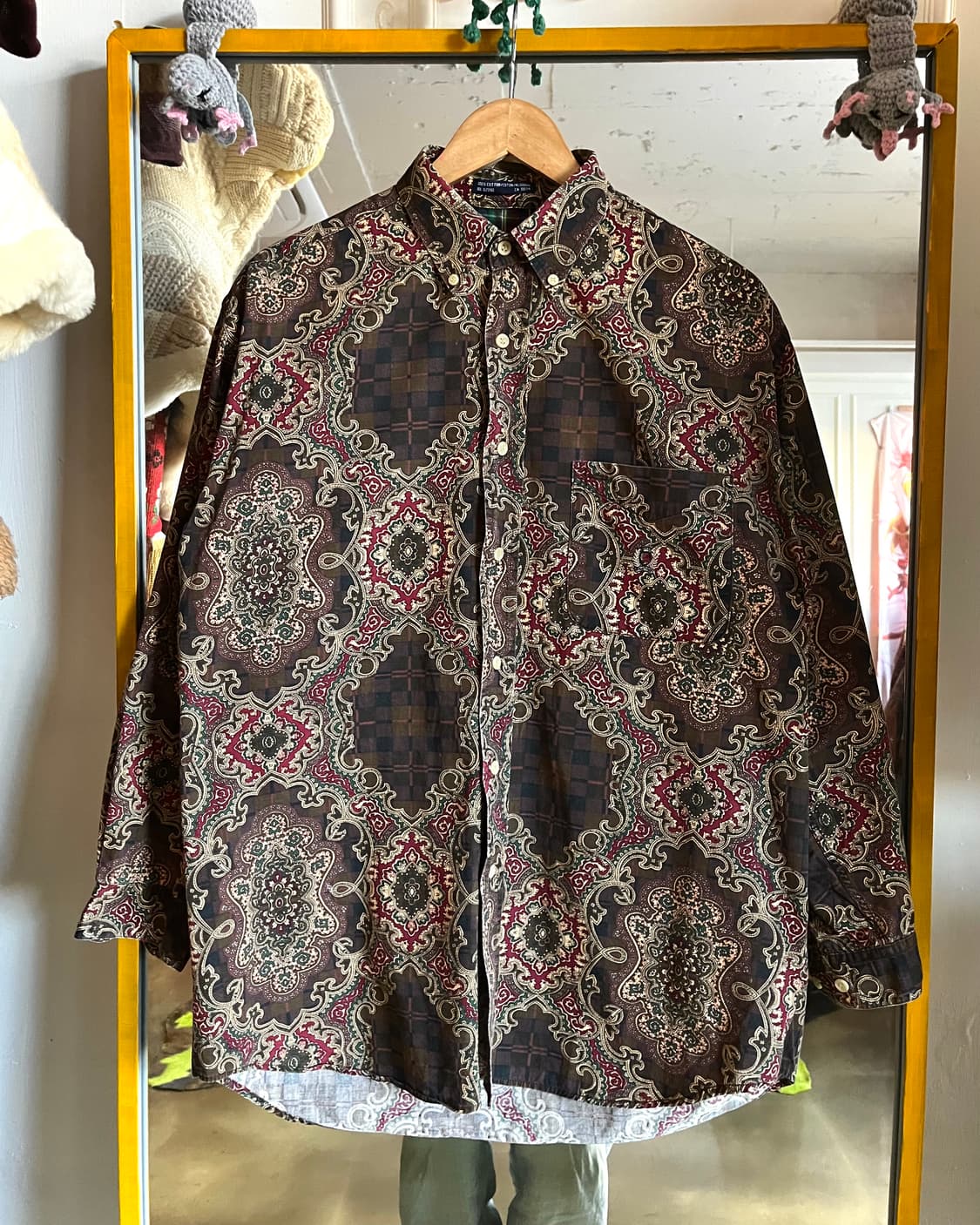 1990s Signfried Paisley Western Shirt 상품이미지3