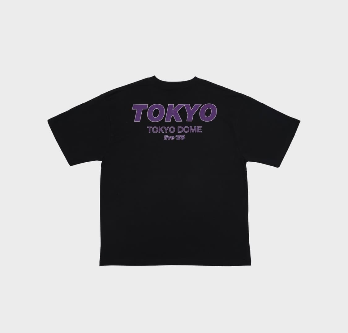 오아시스 공식 라이브25 도쿄돔 블랙 티셔츠 상품이미지3