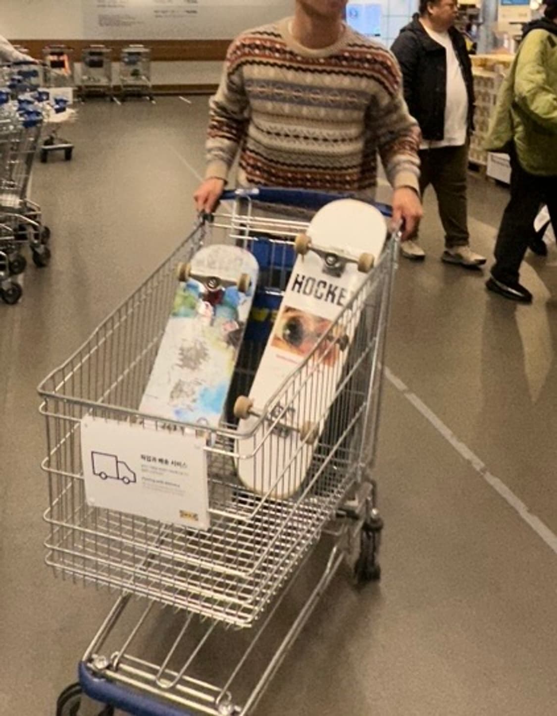 takeasy 페어아일 니트 베이지 총 3번입었습니다! 테이크이지 상품이미지2