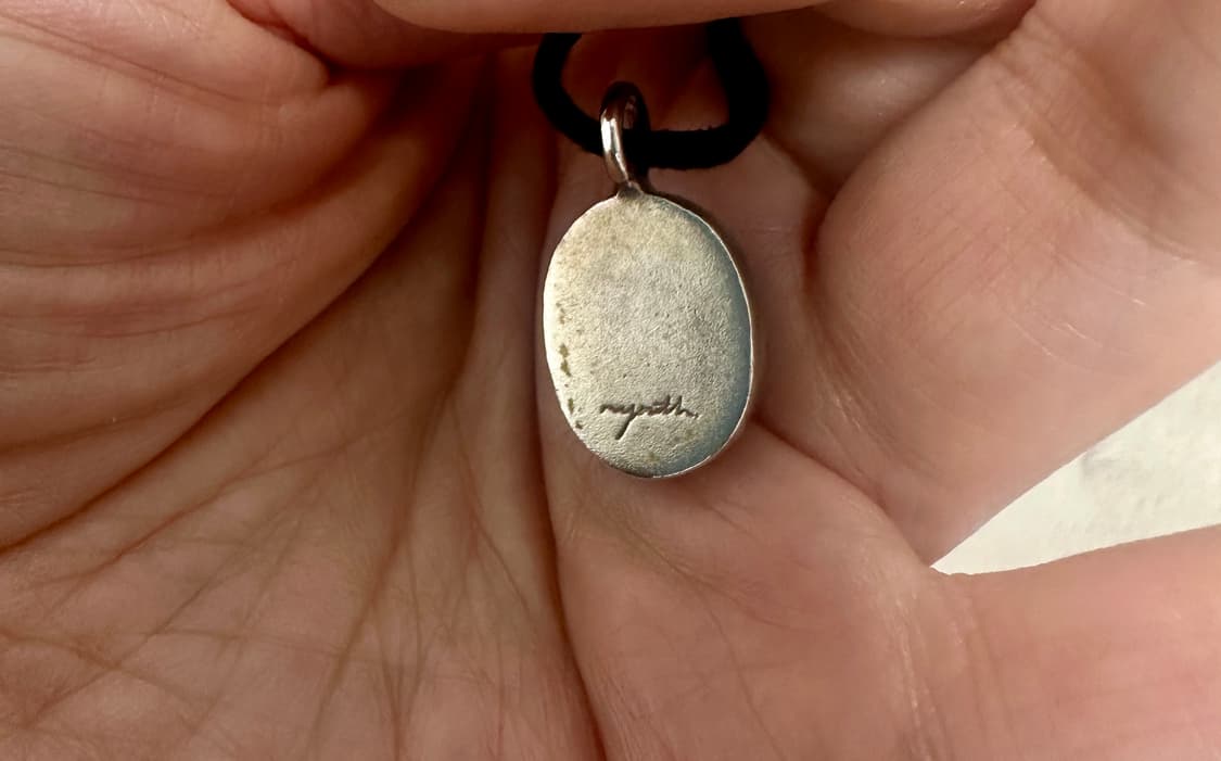 유스 원석 레더 스트랩 목걸이 판매해요 상품이미지4