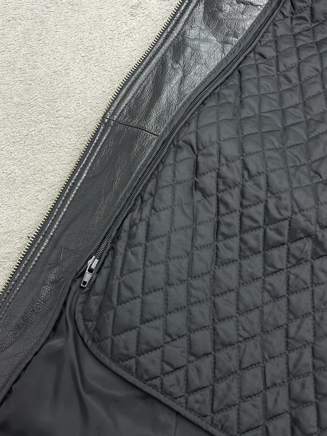 90s Wilsons Leather 싱글 라이더 자켓 XL 상품이미지7