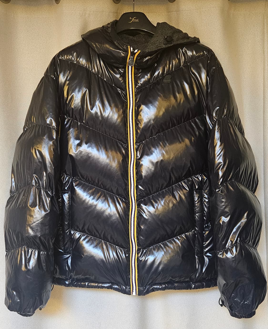 K-WAY(까웨) 블랙 유광&울소재 리버서블 덕다운( XXL) 상품이미지1