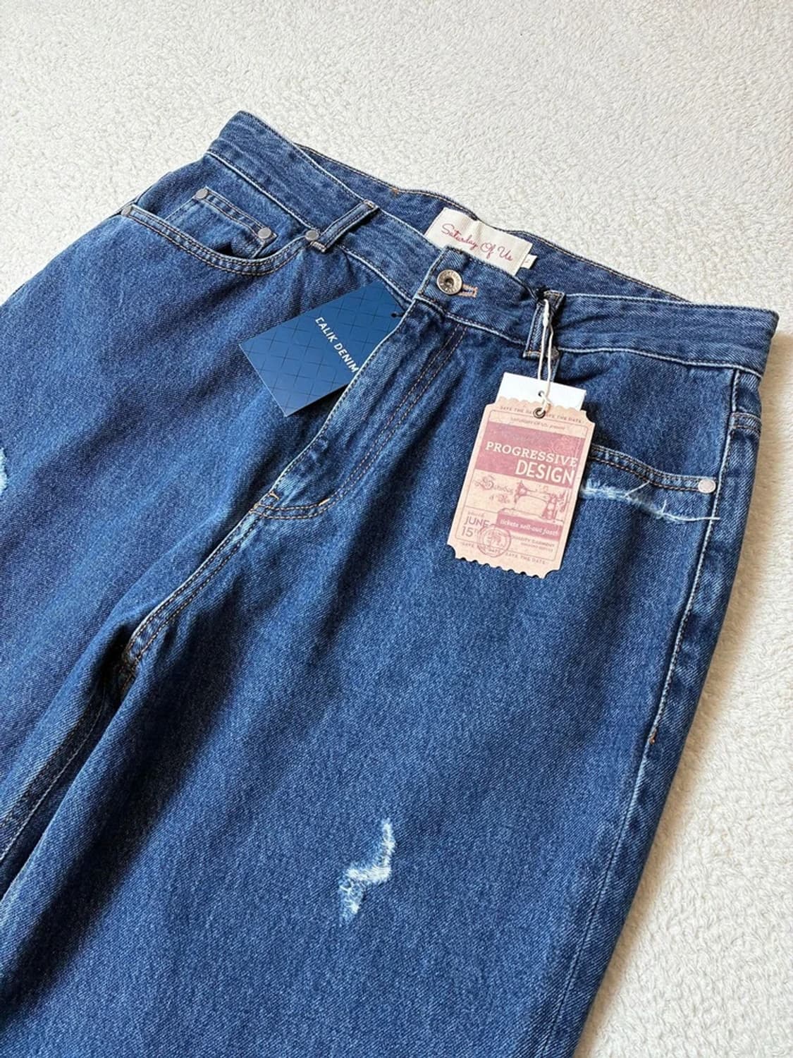 STU 22ss 디스트로이드 데님 팬츠 PN7354 상품이미지2