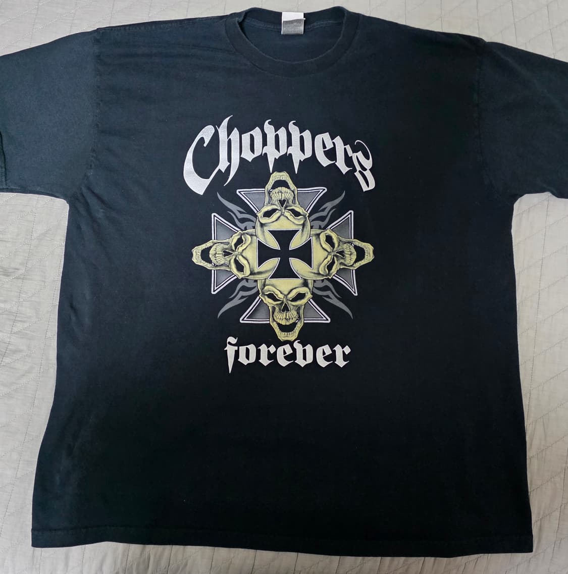 [XXL] Y2K 빈티지 차퍼스 스컬 티셔츠 블랙 상품이미지2