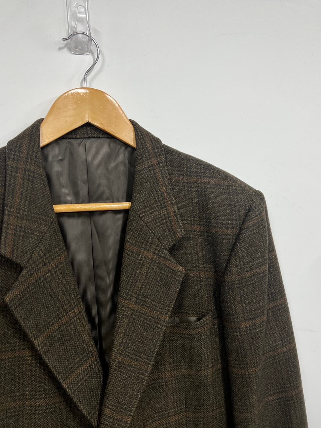 파크랜드 빈티지 패턴 캐시미어 체크 블레이저 상품이미지2