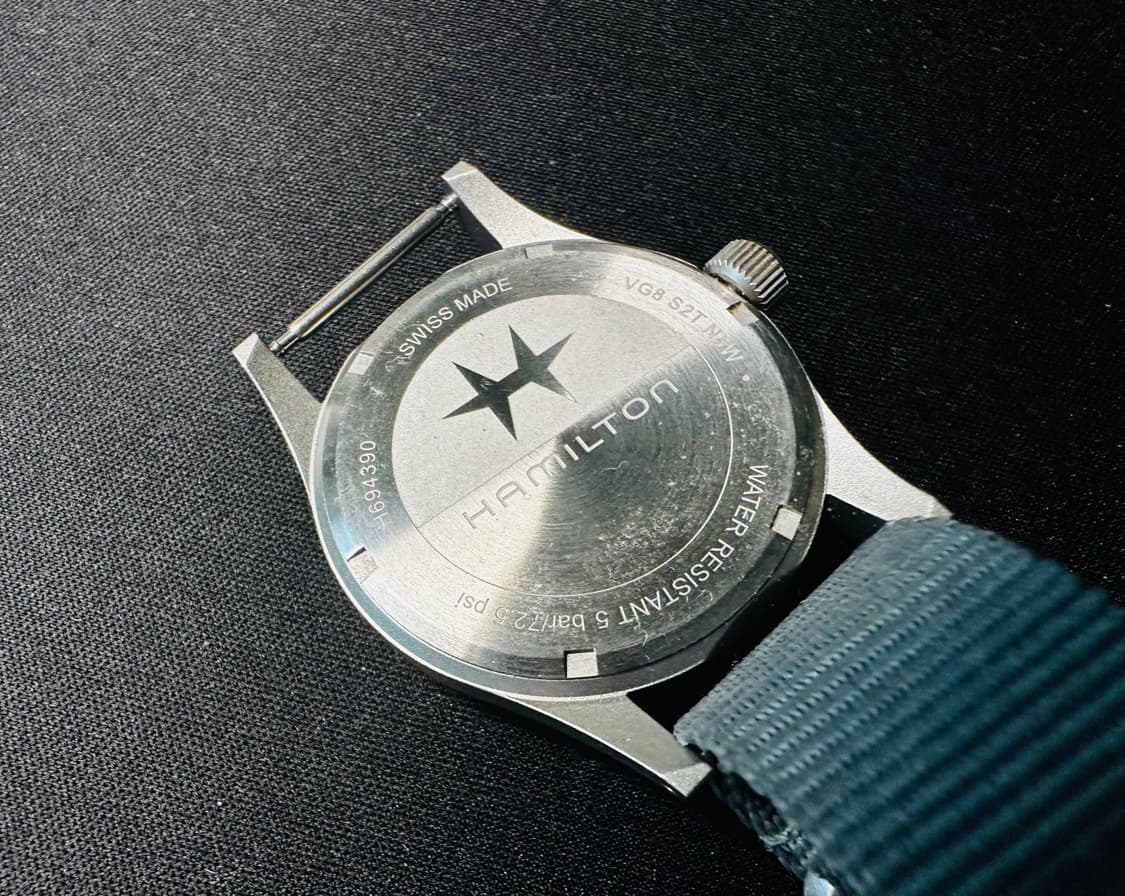해밀턴 카키필드 메카니컬 38mm 운모 글라스 시계 판매 상품이미지7