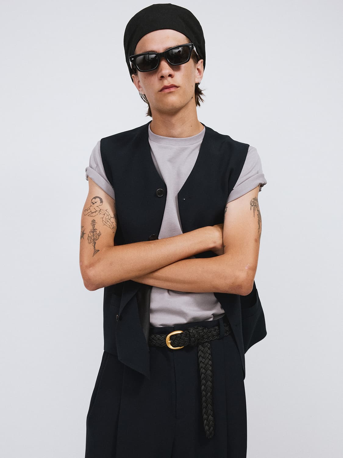 렉토 26SS 스트랩 디테일 수트 베스트 다크 네이비 상품이미지1