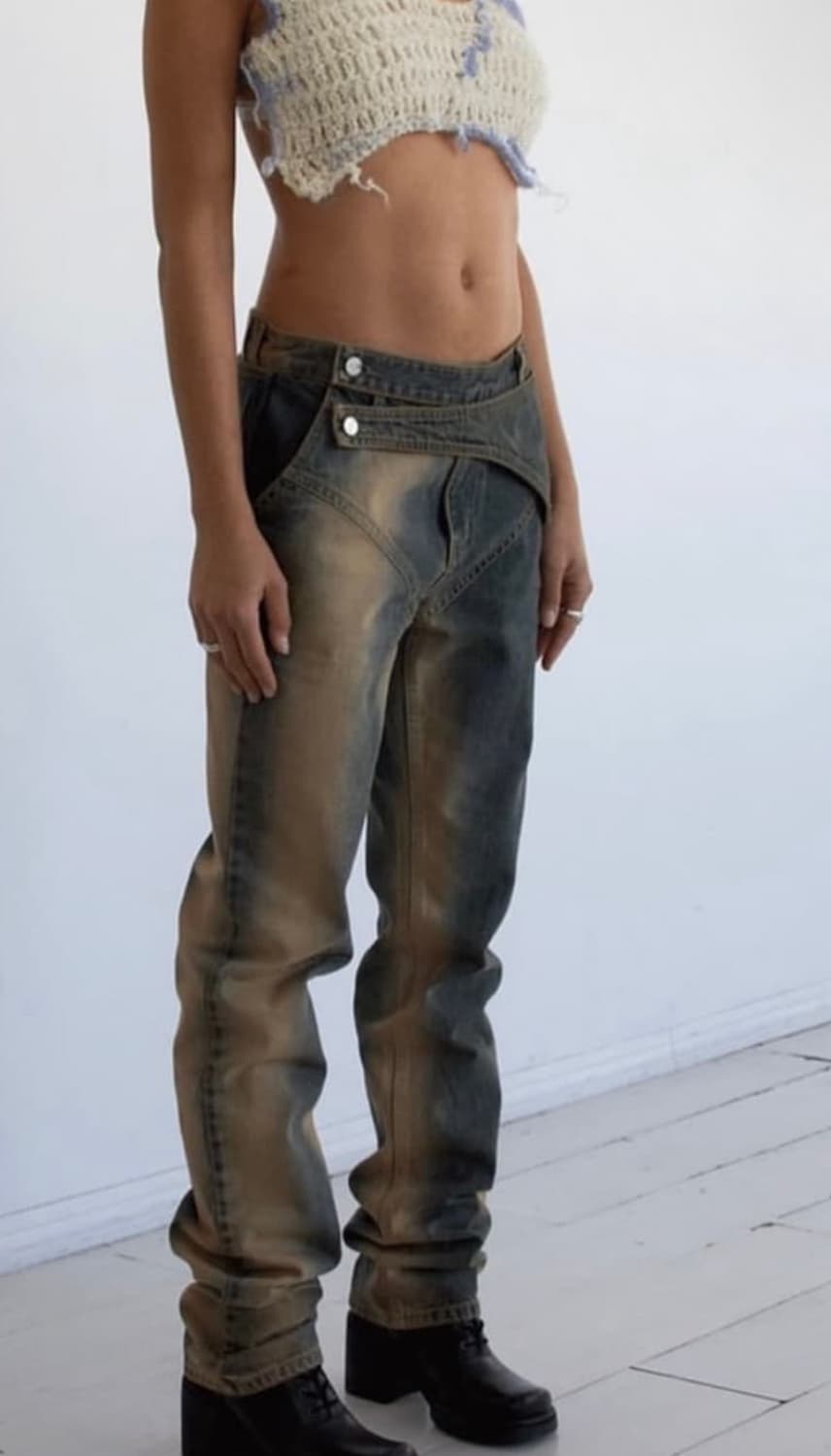 604서비스 더블 레이어 진 팬츠 double layer jean M 상품이미지1