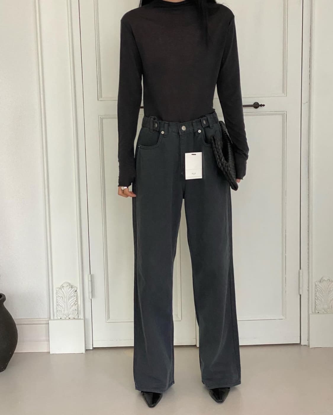 베러 비조 와이드 팬츠 브라운 베이지 상품이미지1