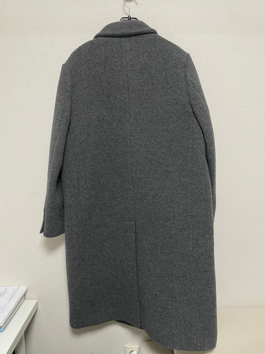 [킨다베이지]브롱스 테일러드 더블 울 코트 (차콜그레이) 상품이미지3