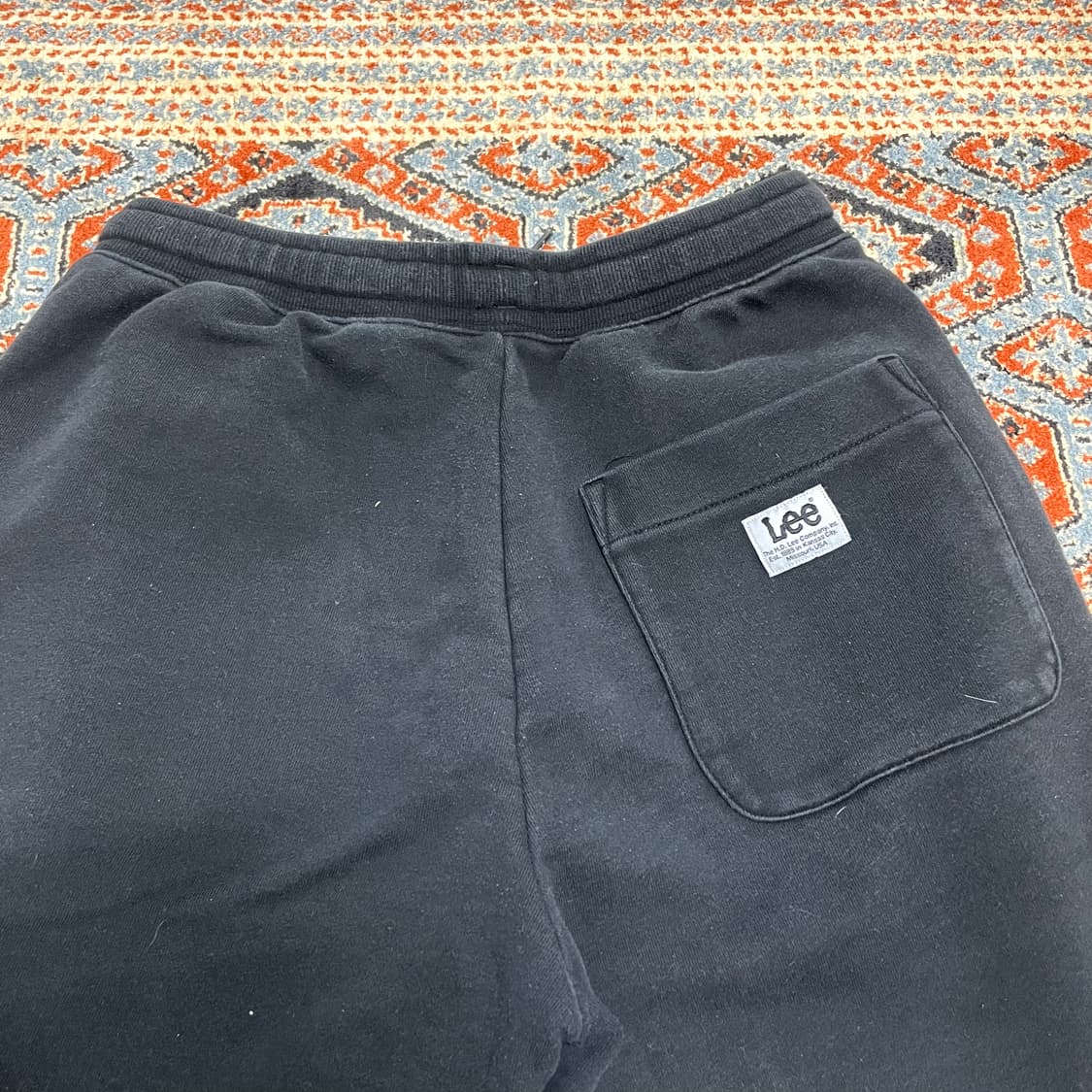 리 스펠로고 블랙 트레이닝 조거 팬츠 여성S 상품이미지6