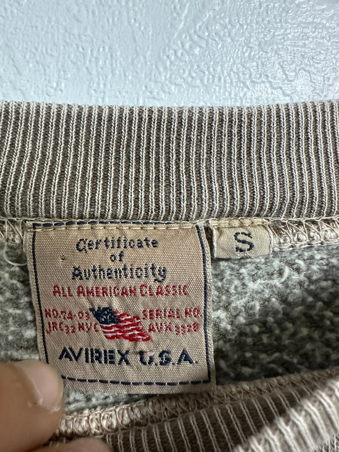 아비렉스 맨투맨 상품이미지3