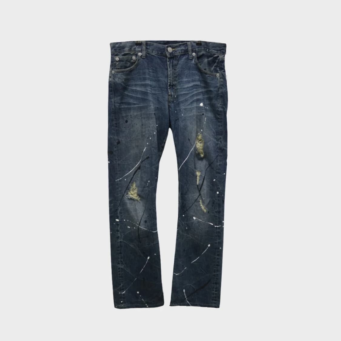 Y2K 페인팅 디테일 데님팬츠 61140 상품이미지1