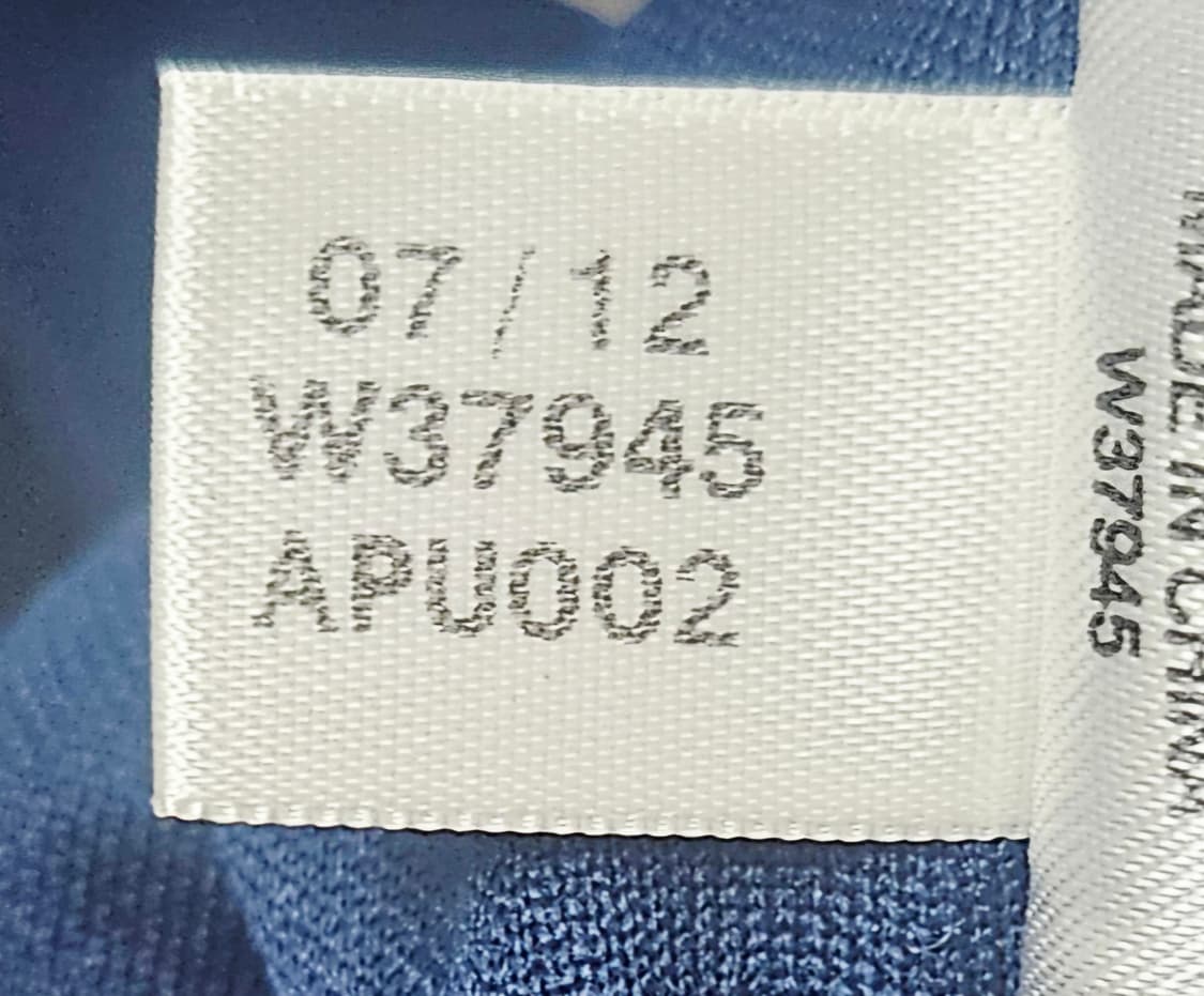 (95)M ☆초대장급☆ 아디다스 첼시 [네이비,골드금장]반집업 트레이닝탑 상품이미지4