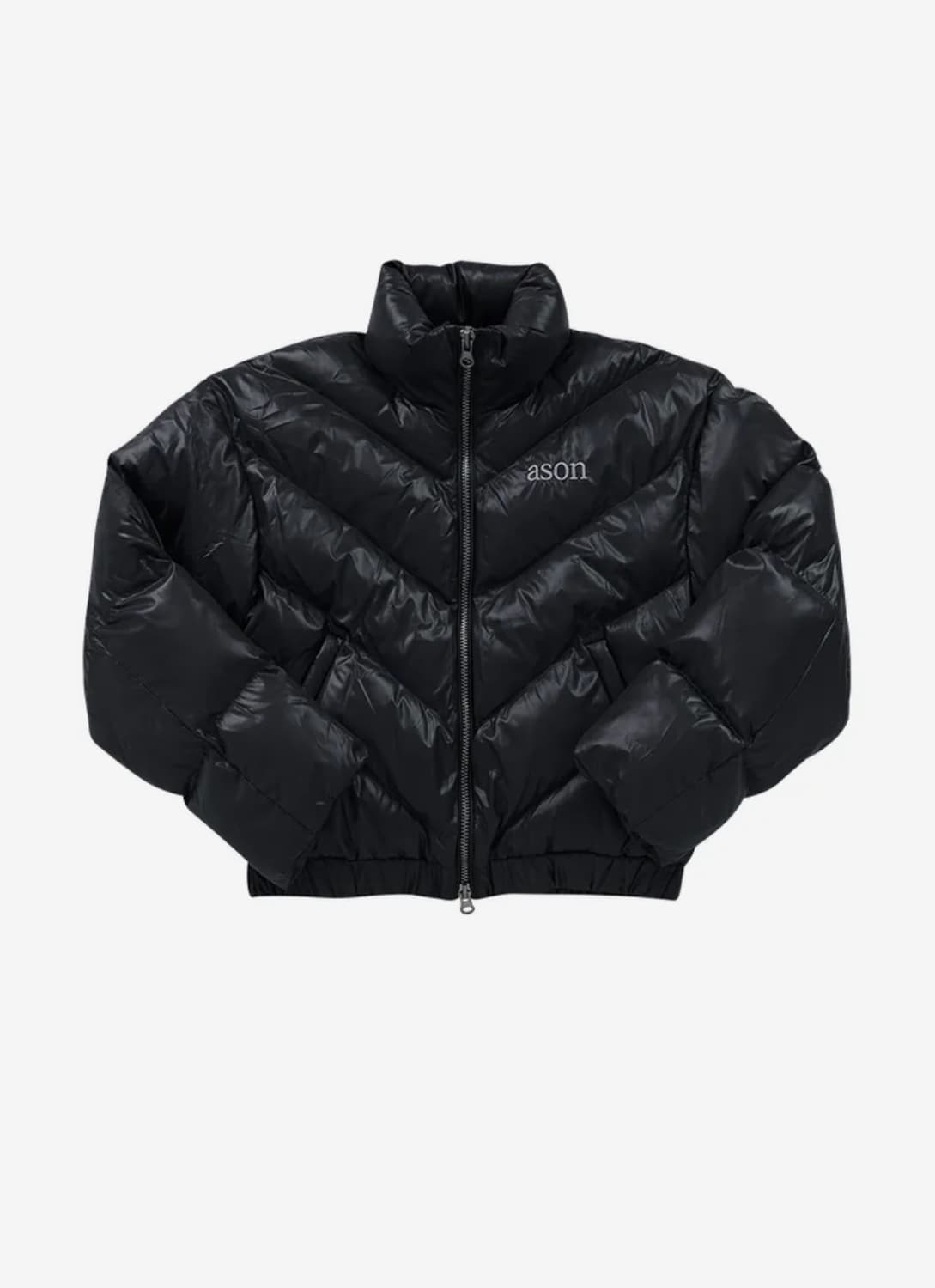 애즈온 BETTY PUFFER JACKET / BLACK 상품이미지2