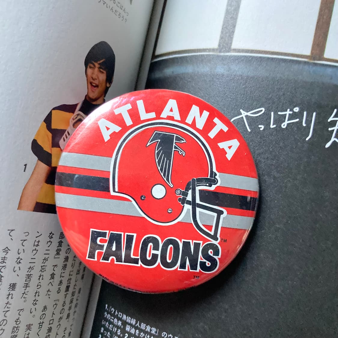 빈티지 ATLANTA 아틀란타 프린팅 핀 버튼 뱃지 브로치 악세사리 상품이미지1