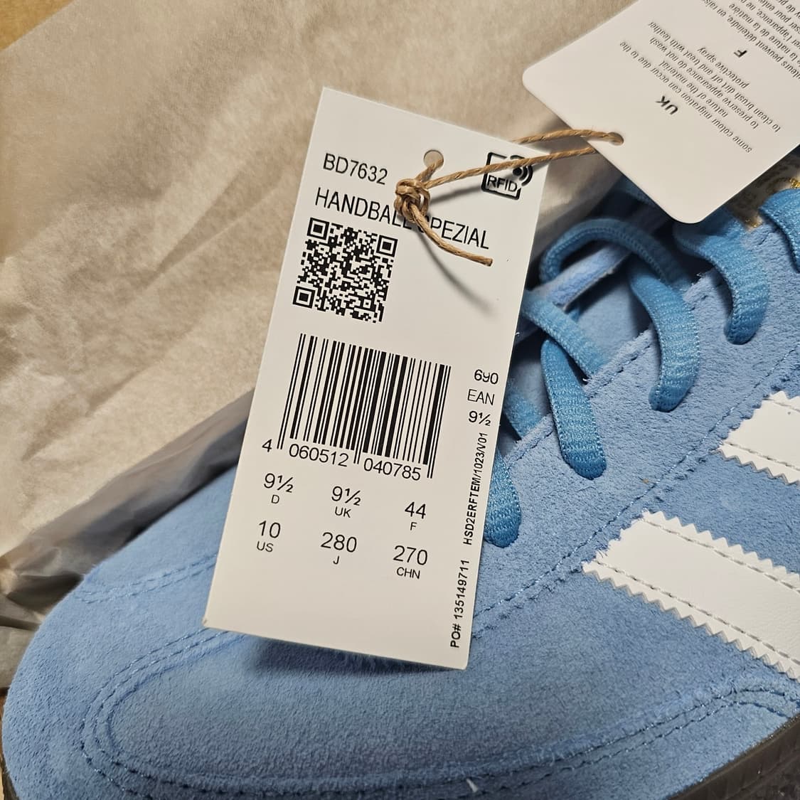 280 새제품) 아디다스 스페지알 핸드볼 라이트 블루 하늘색 BD7632 상품이미지4