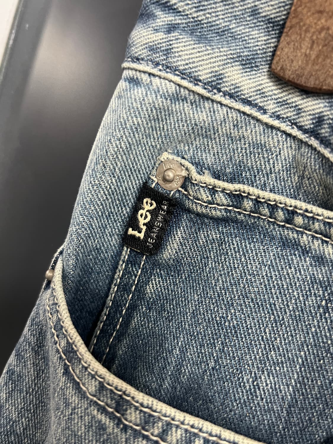 90s Lee 리 진스 라이더스 연청 데님 팬츠 상품이미지4