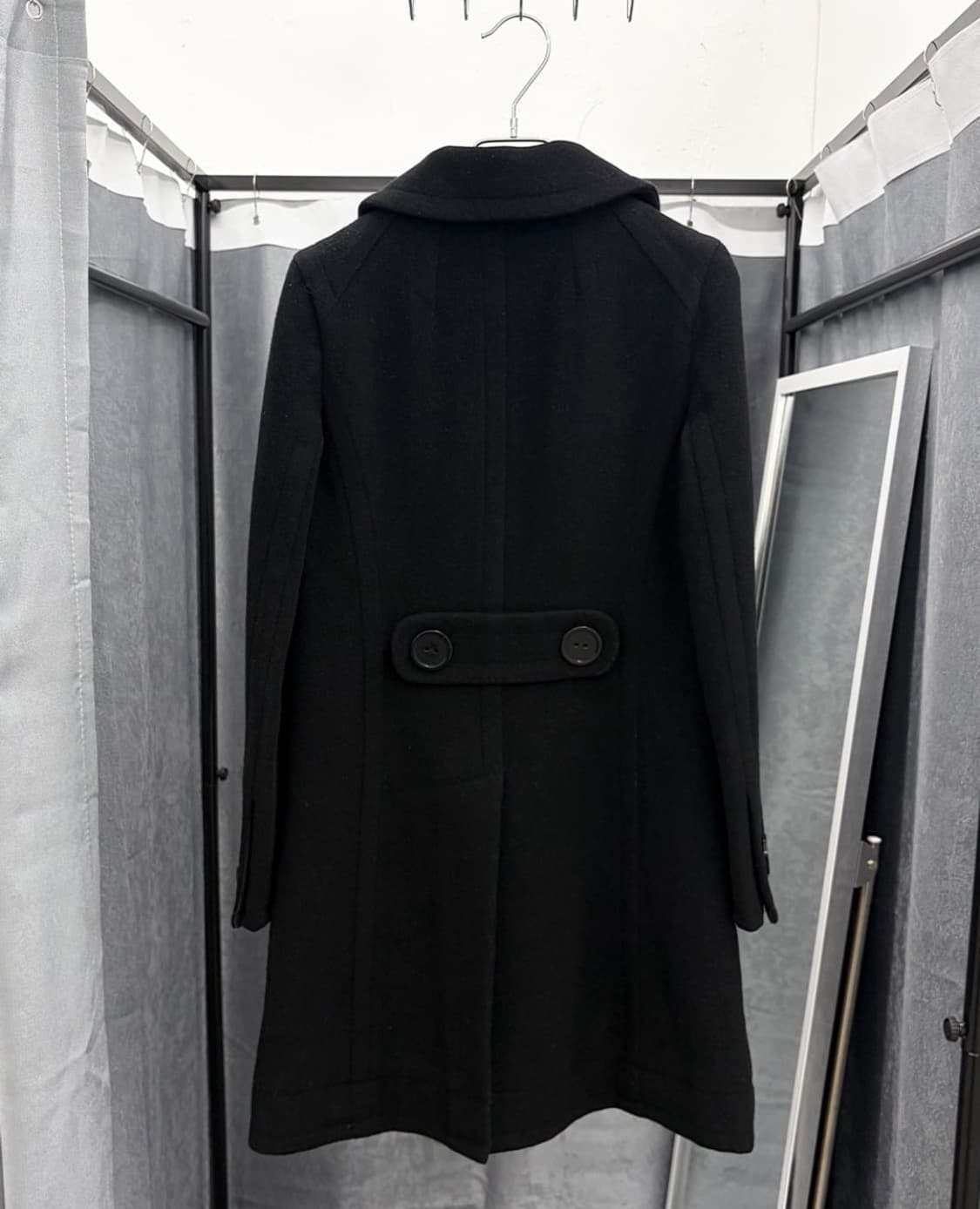 마크 제이콥스 빅버튼 울코트 블랙 상품이미지3