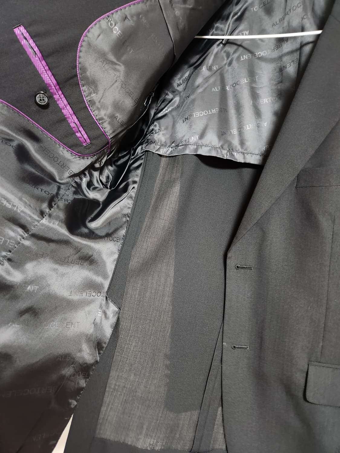 HUPOTASSO 블랙 남성 정장 자켓 블레이저100-88-175 상품이미지7