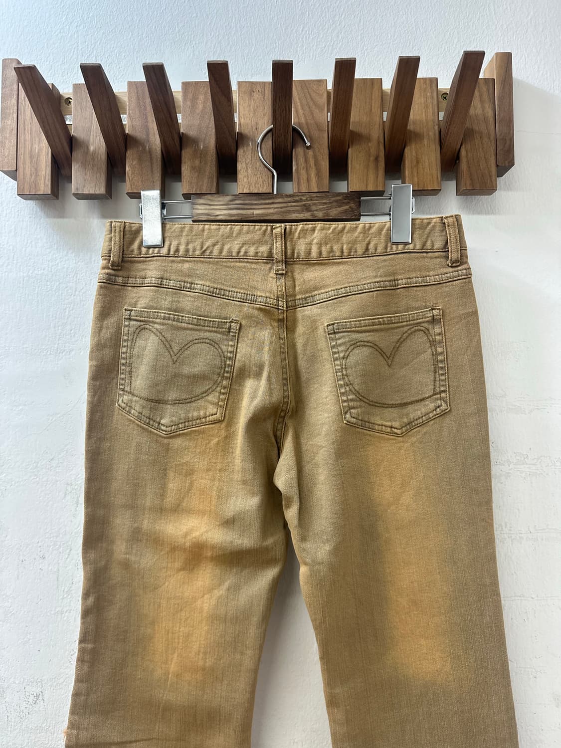 택있는새상품 일본빈티지 y2k 그런지 펑크 디스트로이드 자수 하트 스티치 상품이미지7