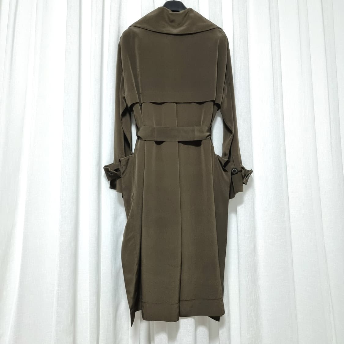 비비안웨스트우드 앵글로매니아 실크100% 트렌치코트 (표기38) 새상품 상품이미지6