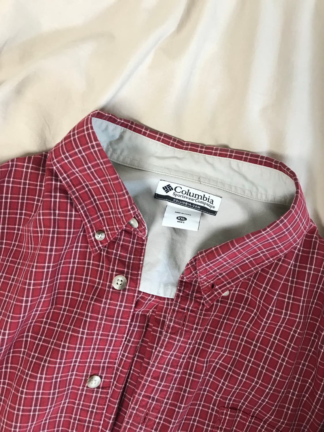 콜롬비아 체크 긴팔 셔츠 2xl 상품이미지2