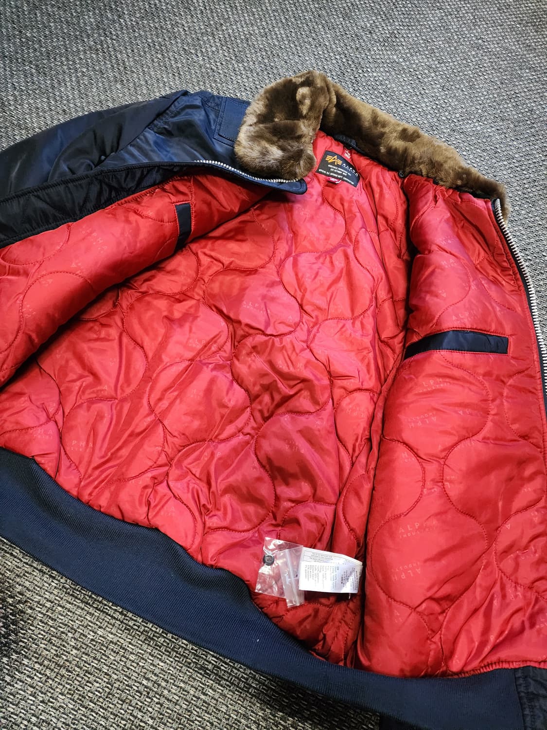 알파인더스트리 MA-1 블루종 항공점퍼 새상품 상품이미지9