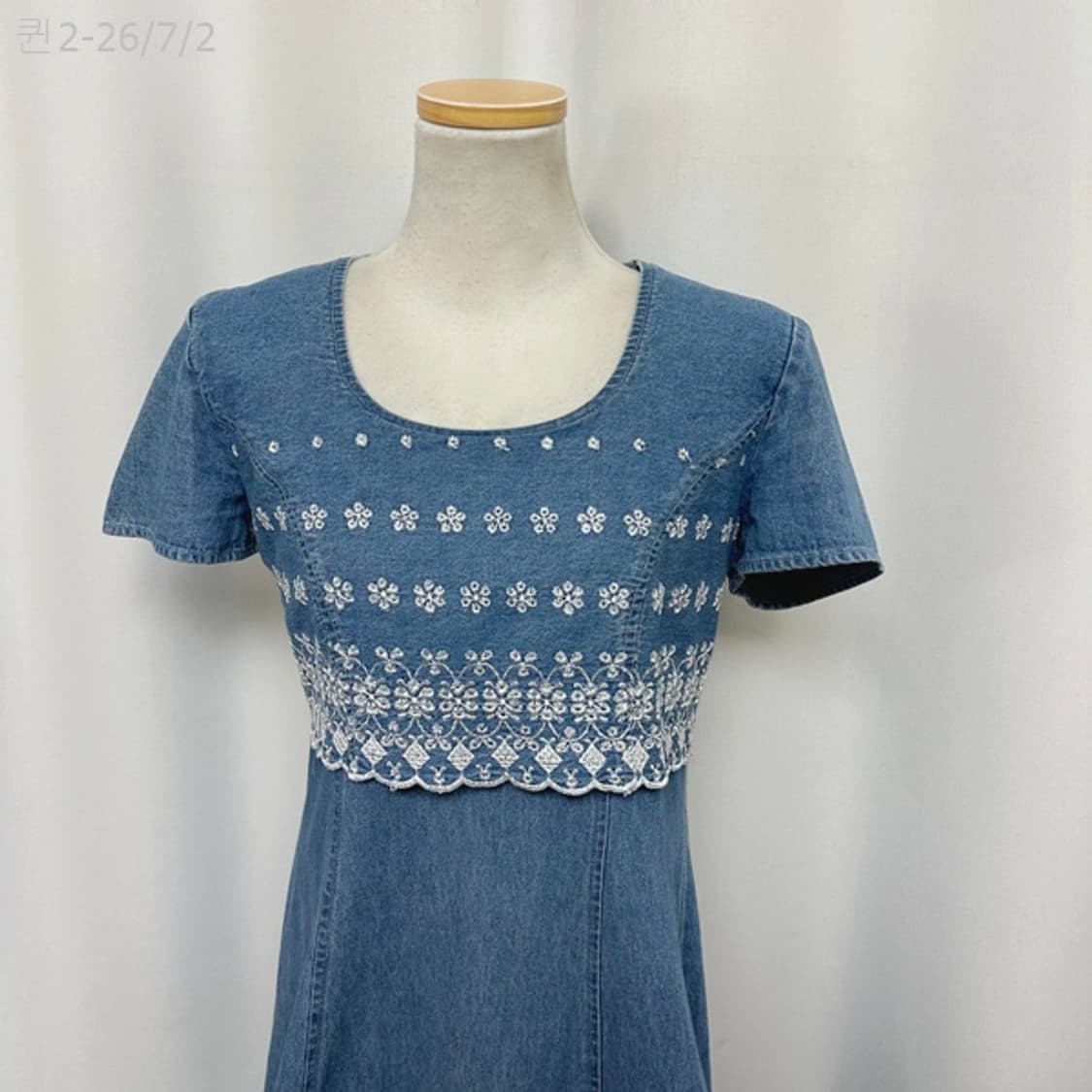 JODY 여자 100%면 데님반팔 롱원피스 SIZE 9 (55추천) 상품이미지2