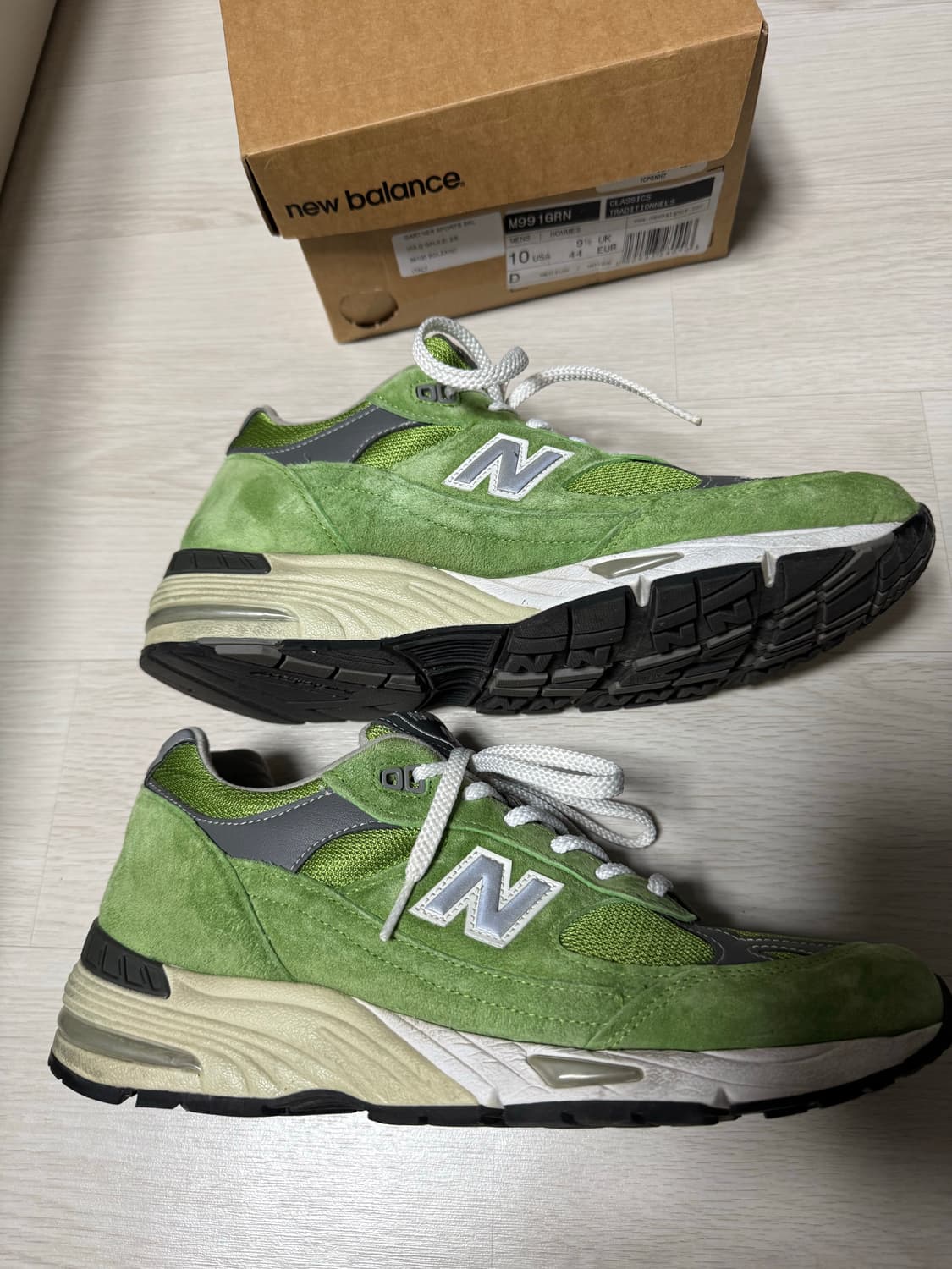 뉴발란스 991 브라이트 그린 280 상품이미지1