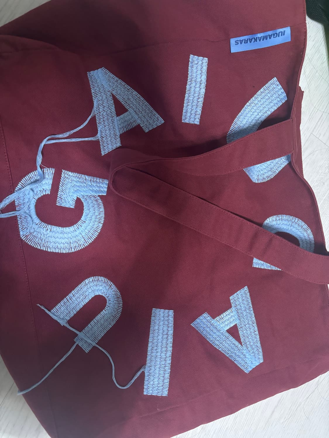 이우가마카라스 IUGA Big Shopper Bag (Burgundy) 상품이미지2