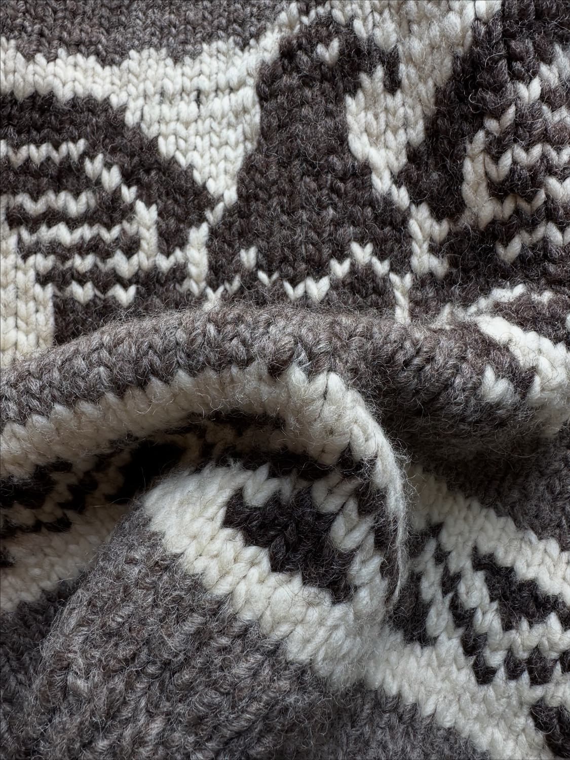 80s Hill's Indian Crafts캐나다 헤비울 코위찬 스웨터 상품이미지9