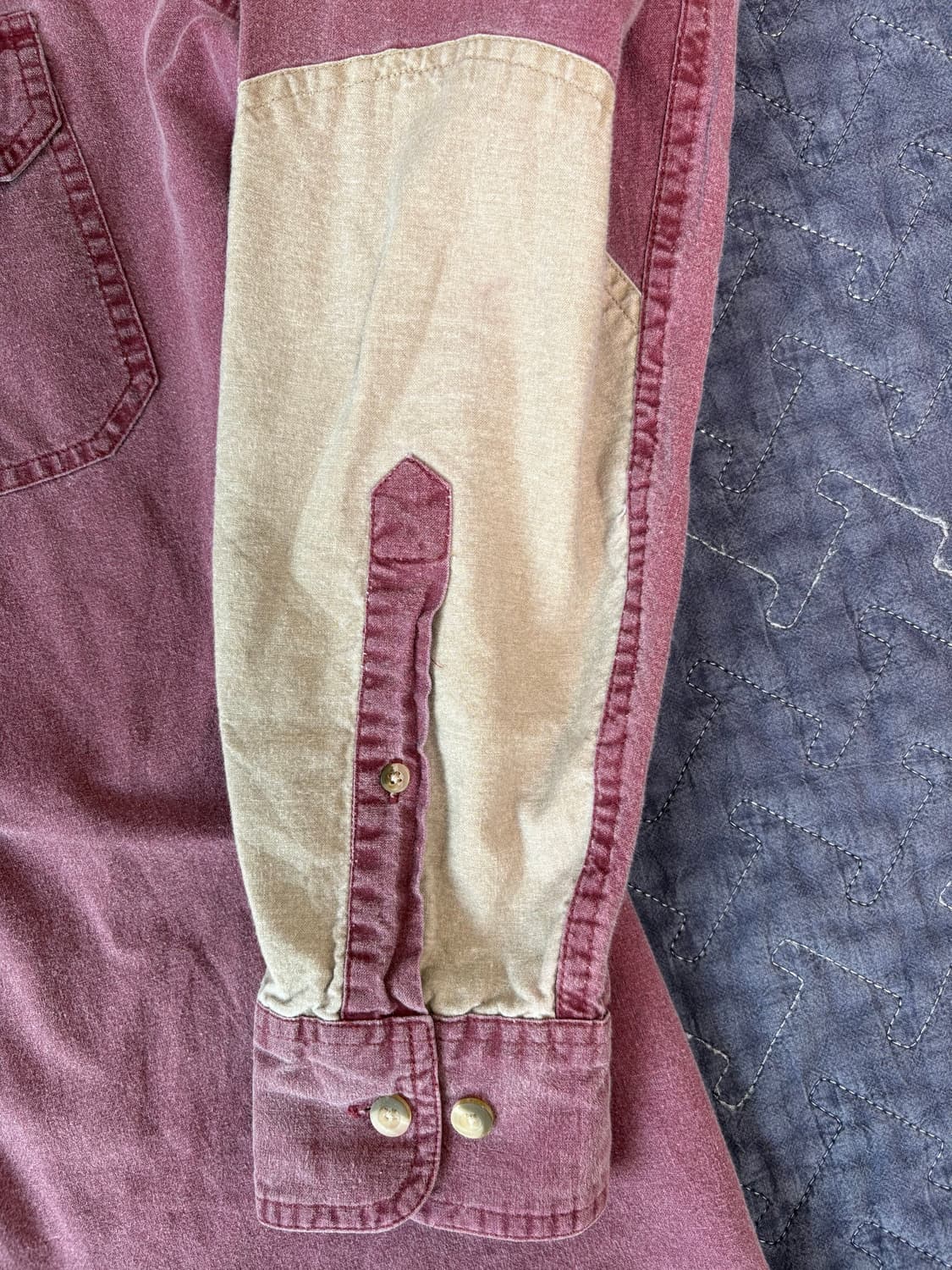 칼하트 워크 셔츠 버건디 상품이미지7