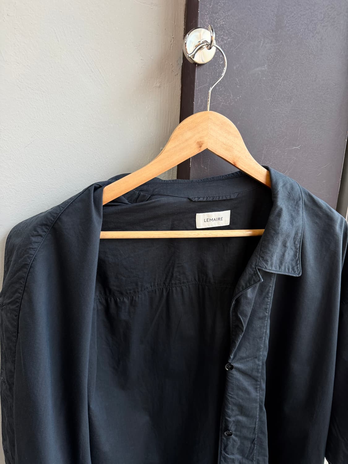 100~105/ 르메르 컨버터블 Seam 오버사이즈 실크 셔츠 상품이미지5