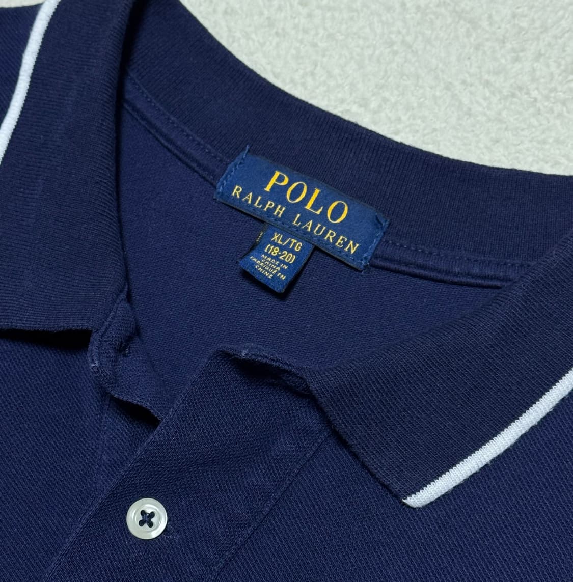 폴로 랄프로렌 빅포니 네이비 반팔 상품이미지4