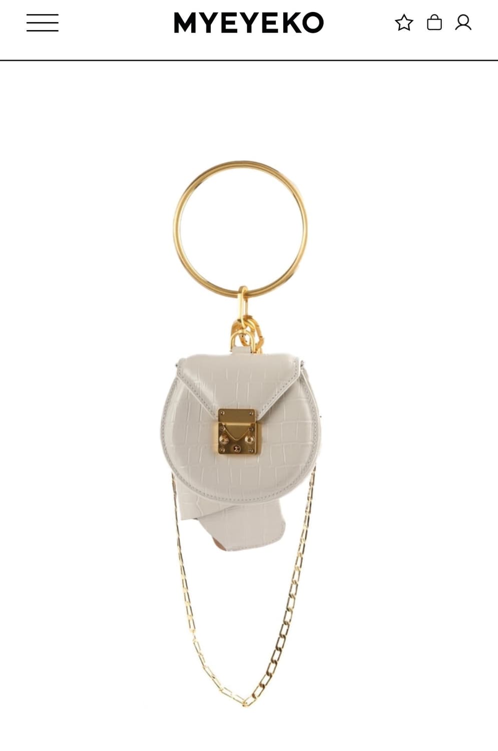 마이아이코 쁘띠컬렉티브백(크림 골드) 상품이미지3